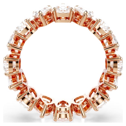 Anillo Matrix Vittore Talla pera, Blanco, Acabado tono oro rosa