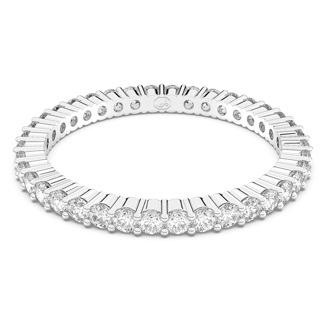 Anillo Matrix Vittore Talla redonda, Blanco, Acabado en tono plateado