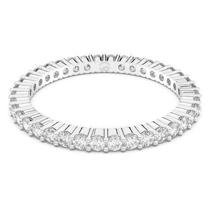 Anillo Matrix Vittore Talla redonda, Blanco, Acabado en tono plateado