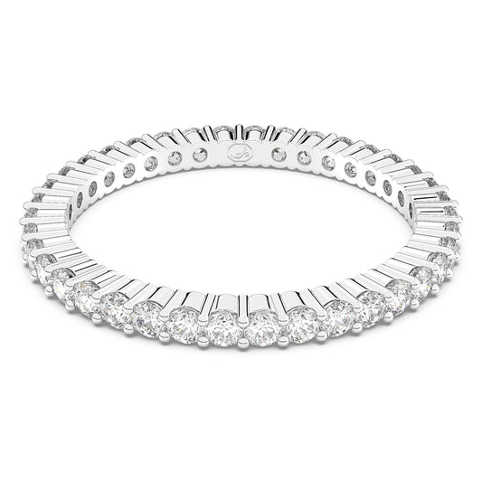 Anillo Matrix Vittore Talla redonda, Blanco, Acabado en tono plateado