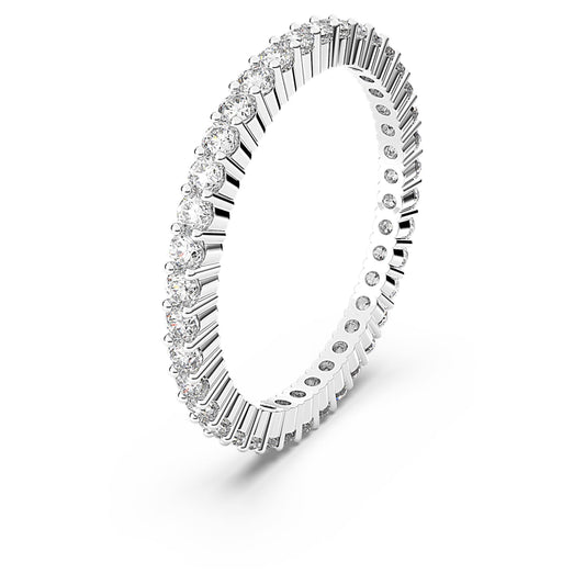Anillo Matrix Vittore Talla redonda, Blanco, Acabado en tono plateado