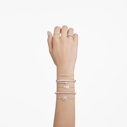 Anillo Matrix Vittore Talla redonda, Blanco, Acabado tono oro rosa