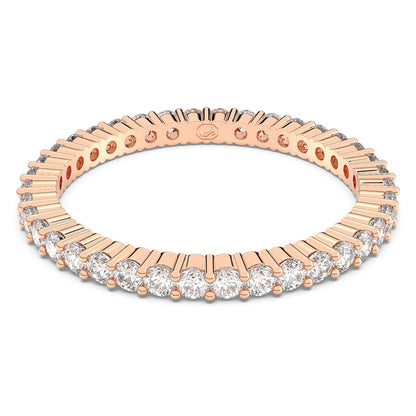 Anillo Matrix Vittore Talla redonda, Blanco, Acabado tono oro rosa