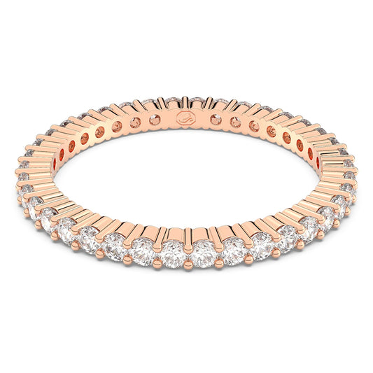 Anillo Matrix Vittore Talla redonda, Blanco, Acabado tono oro rosa