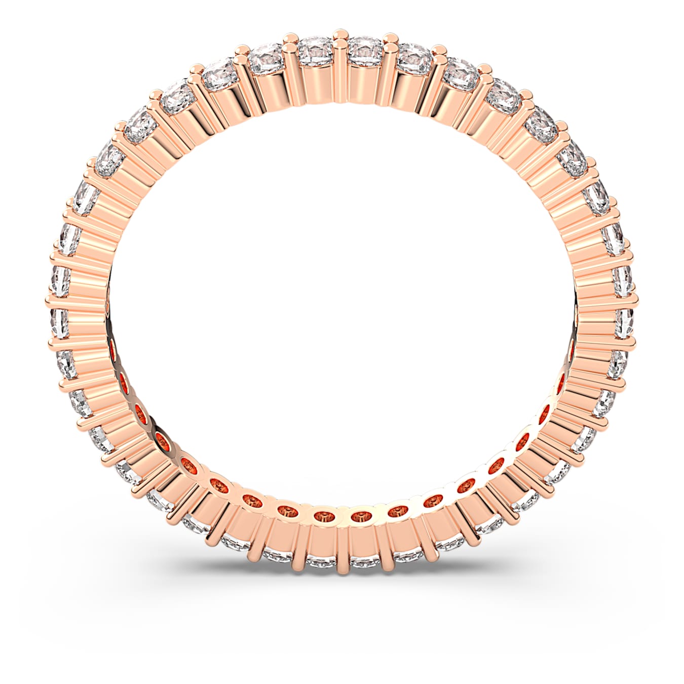 Anillo Matrix Vittore Talla redonda, Blanco, Acabado tono oro rosa