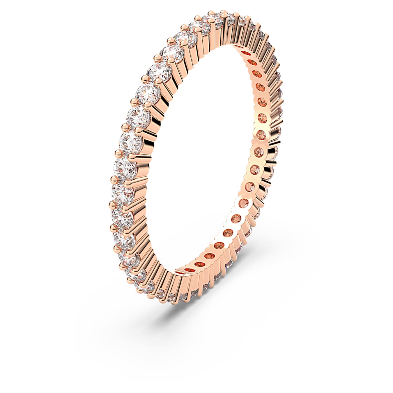Anillo Matrix Vittore Talla redonda, Blanco, Acabado tono oro rosa