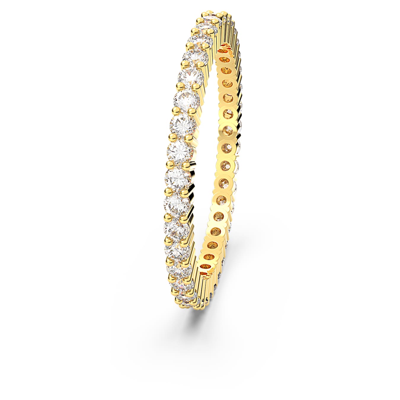 Anillo Matrix Vittore Talla redonda, Blanco, Acabado tono oro