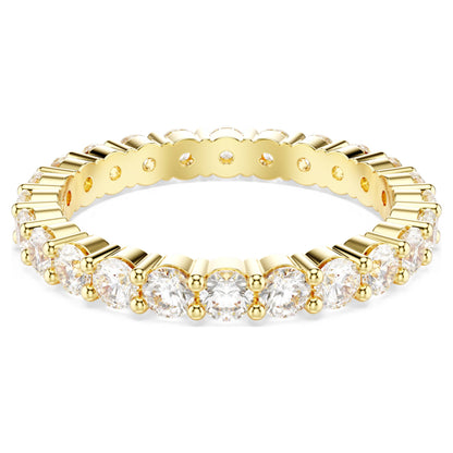 Anillo Stilla, Conjunto (2), Talla redonda, Blanco, Baño tono oro