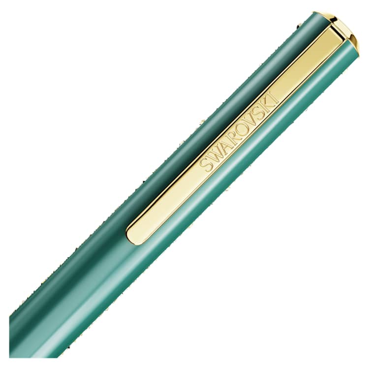 Bolígrafo Crystal Shimmer GlideVerde, Lacado en verde, baño en tono oro