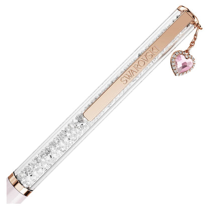 Bolígrafo Crystalline Corazón, Rosa, Lacado rosa, baño tono oro rosa
