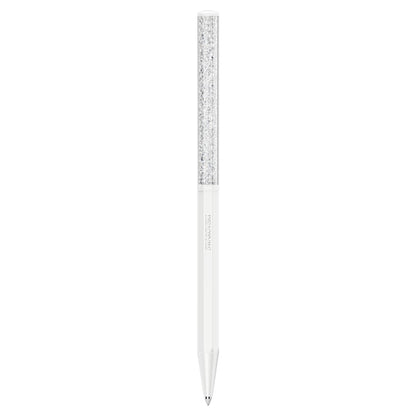 Bolígrafo Crystalline Forma octagonal, Blanco, Lacado blanco
