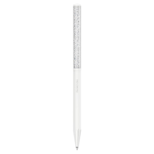 Bolígrafo Crystalline Forma octagonal, Blanco, Lacado blanco