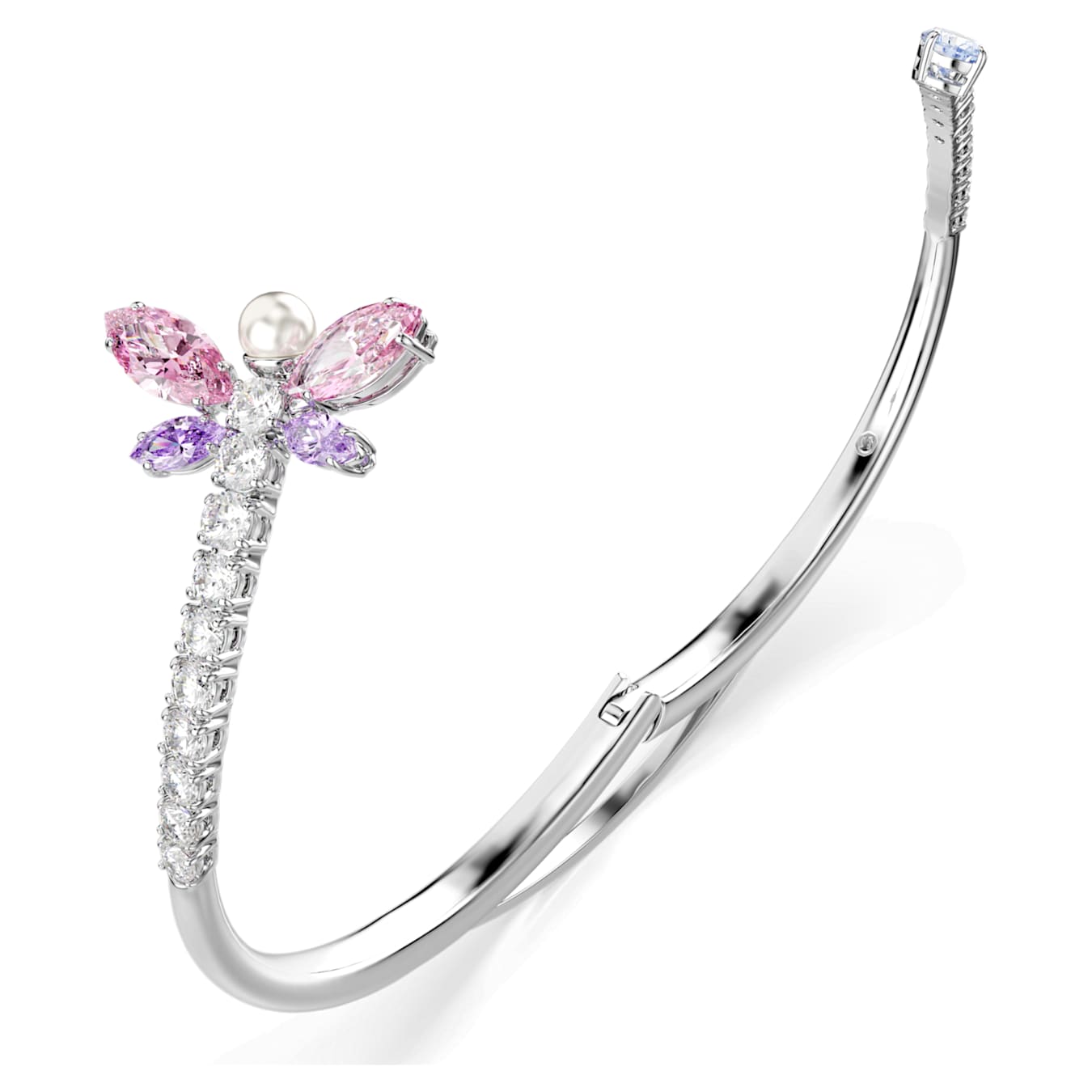 Brazalete Ariana Grande x Swarovski Tallas mixtas, Libélula, Multicolor, Baño de rodio