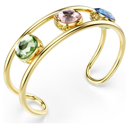 Brazalete Chroma Talla cojin, Multicolor, Baño tono oro