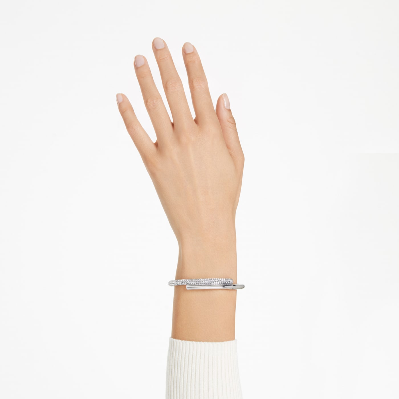 Brazalete Dextera, Blanco, Baño de rodio