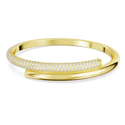 Brazalete Dextera, Tallas mixtas, Blanco, Baño tono oro