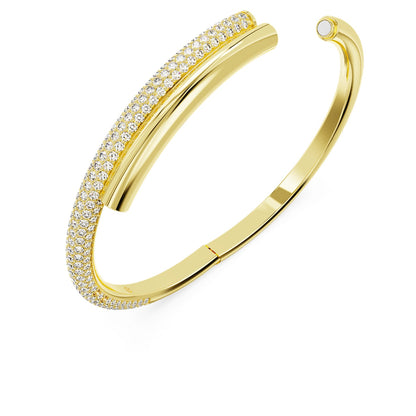 Brazalete Dextera, Tallas mixtas, Blanco, Baño tono oro