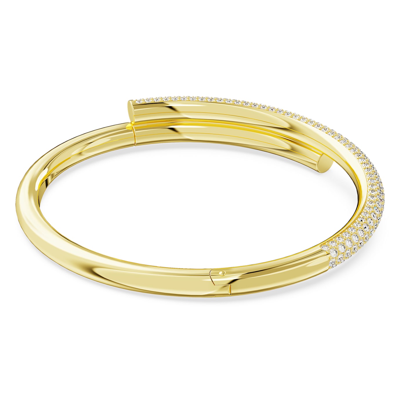 Brazalete Dextera, Tallas mixtas, Blanco, Baño tono oro