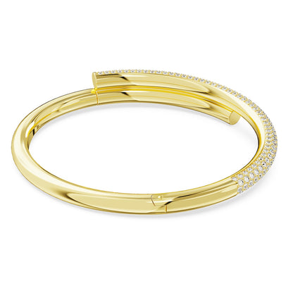 Brazalete Dextera, Tallas mixtas, Blanco, Baño tono oro