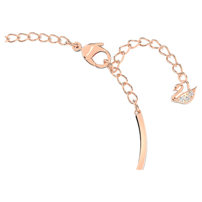 Brazalete Hyperbola Infinity y corazón, Blanco, Combinación de acabados metálicos