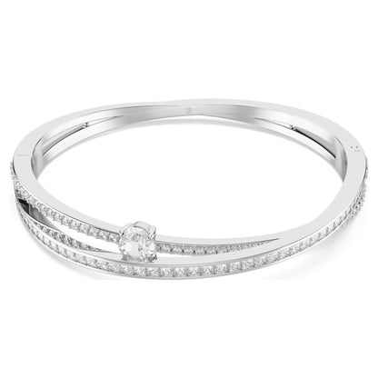 Brazalete Hyperbola, Tallas mixtas, Blanco, Baño de rodio