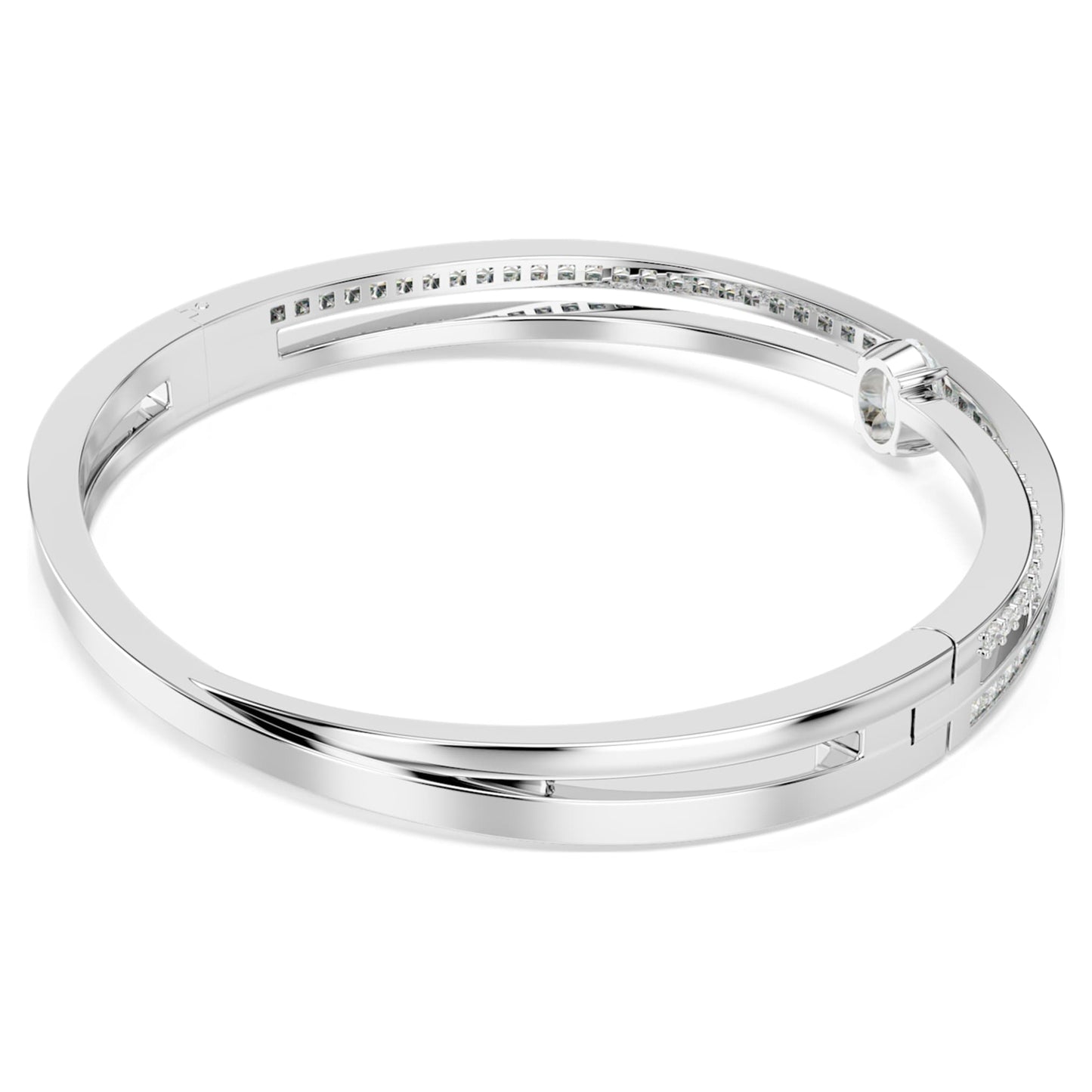 Brazalete Hyperbola, Tallas mixtas, Blanco, Baño de rodio