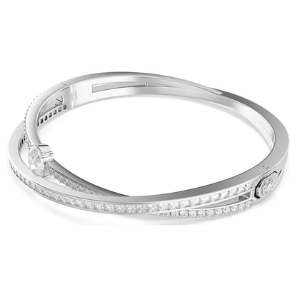 Brazalete Hyperbola, Tallas mixtas, Blanco, Baño de rodio