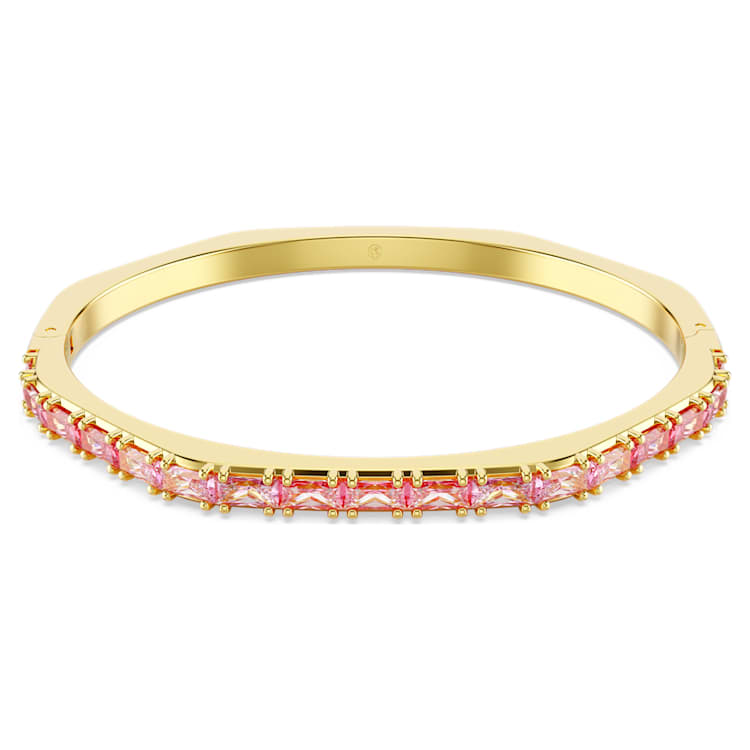 Brazalete Matrix Talla baguette Rosa Baño tono oro