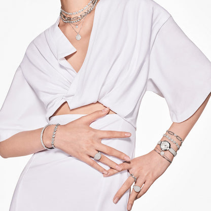 Brazalete Sublima, Blanco, Baño de rodio