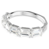 Brazalete Millenia, Talla octogonal, Blanco, Baño de rodio