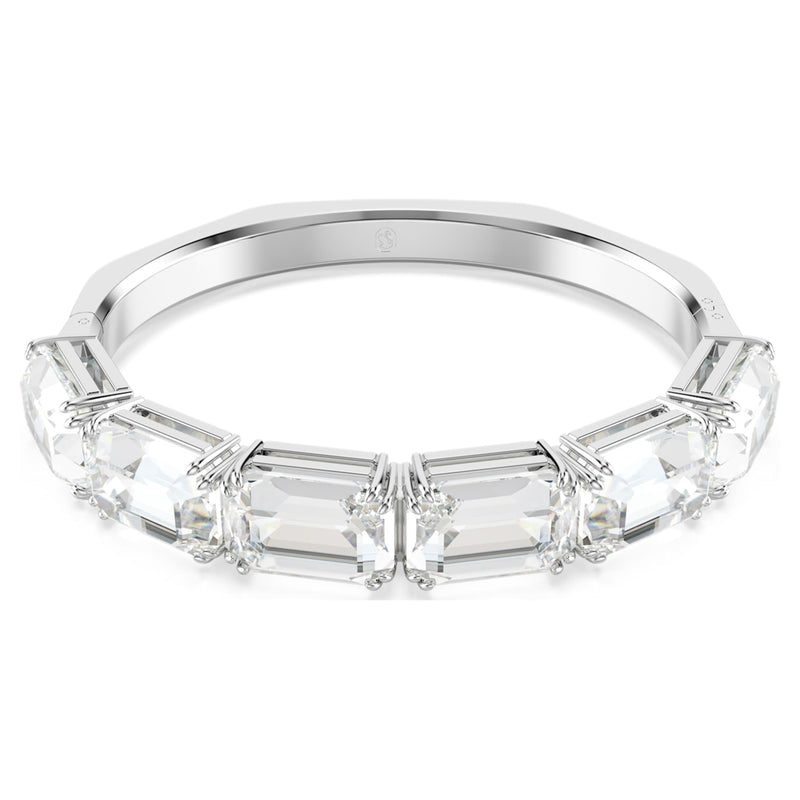 Brazalete Millenia, Talla octogonal, Blanco, Baño de rodio