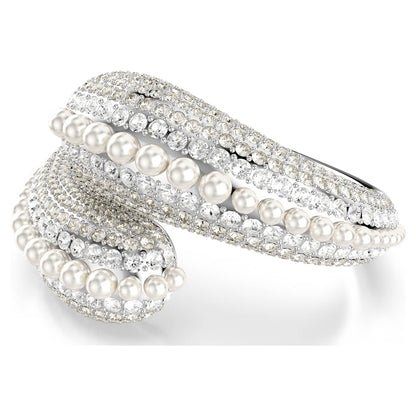 Brazalete Sublima, Talla redonda, Blanco, Baño de rodio