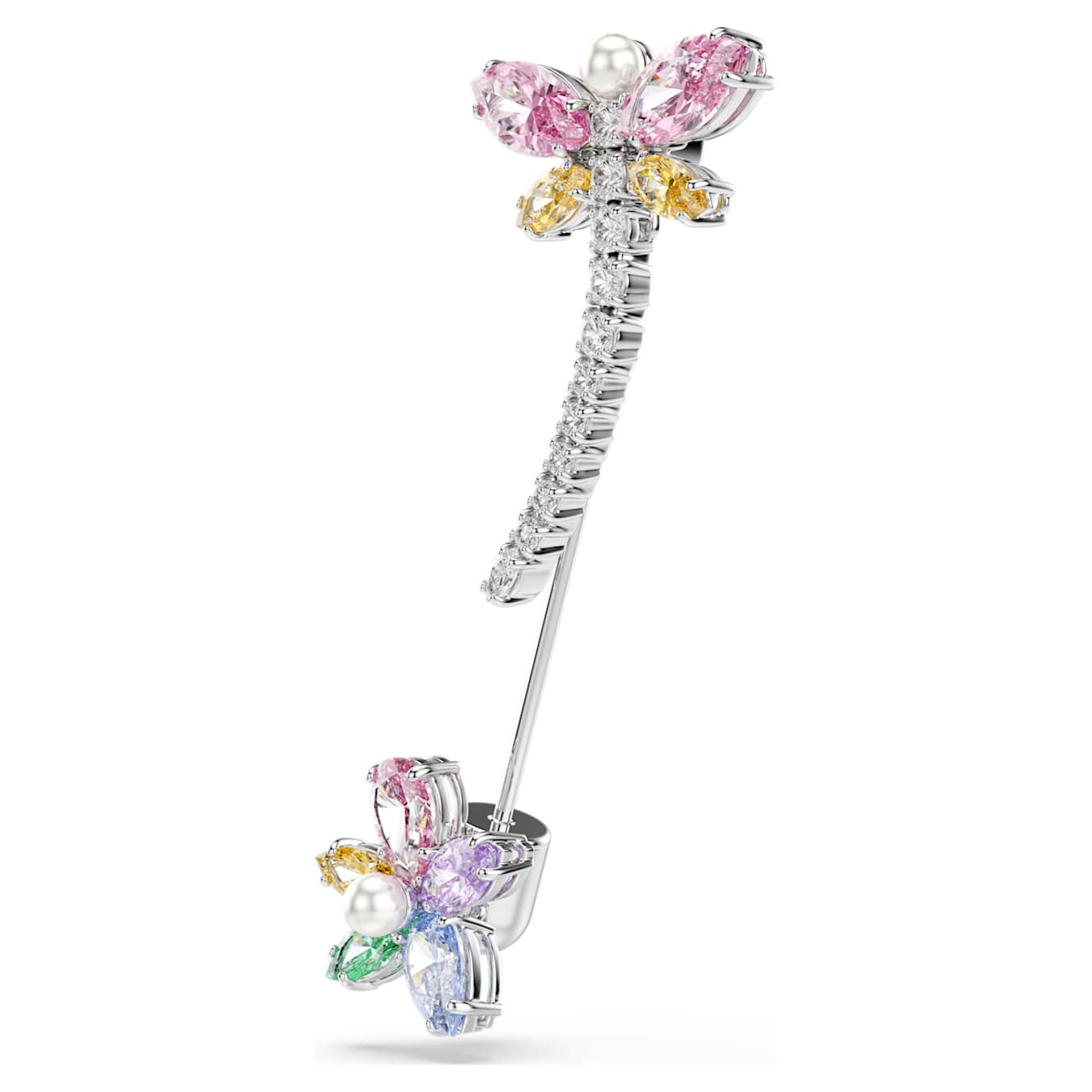 Broche Ariana Grande x Swarovski Tallas mixtas, Libélula, Multicolor, Baño de rodio