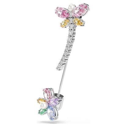 Broche Ariana Grande x Swarovski Tallas mixtas, Libélula, Multicolor, Baño de rodio