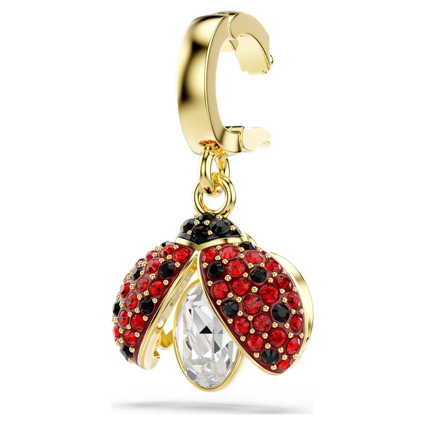 Charm Idyllia Tallas mixtas, Mariquita, Rojo, Baño tono oro