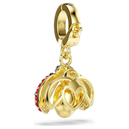 Charm Idyllia Tallas mixtas, Mariquita, Rojo, Baño tono oro