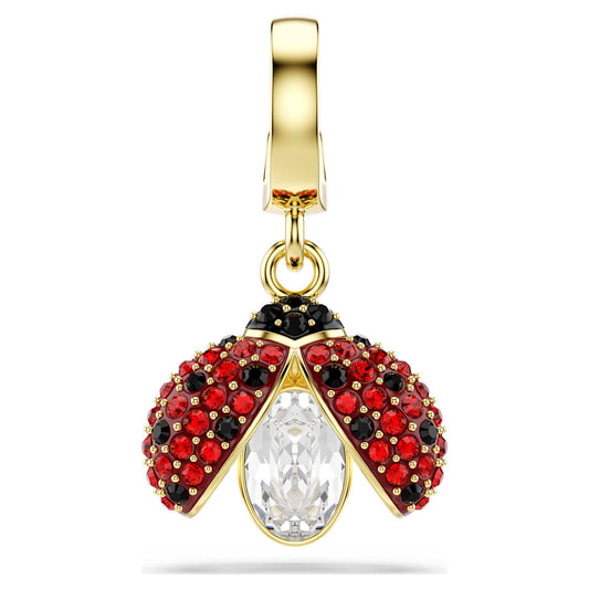 Charm Idyllia Tallas mixtas, Mariquita, Rojo, Baño tono oro
