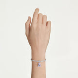 Charm Idyllia Tallas mixtas, Osito, Morado, Baño de rodio