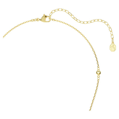 Colgante Idyllia Tallas mixtas, Corazón, Blanco, Baño tono oro