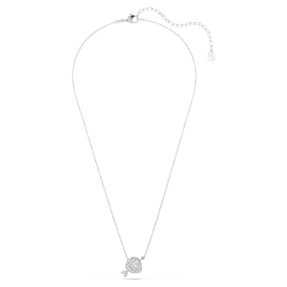 Colgante Idyllia Tallas mixtas, Corazón con flecha, Blanco, Combinación de acabados metálicos