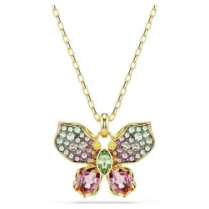 Colgante Idyllia Tallas mixtas, Pavé, Mariposa, Multicolor, Combinación de acabados metálicos