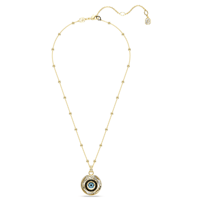 Colgante Symbolica Ojo turco, Mediano, Multicolor, Baño tono oro