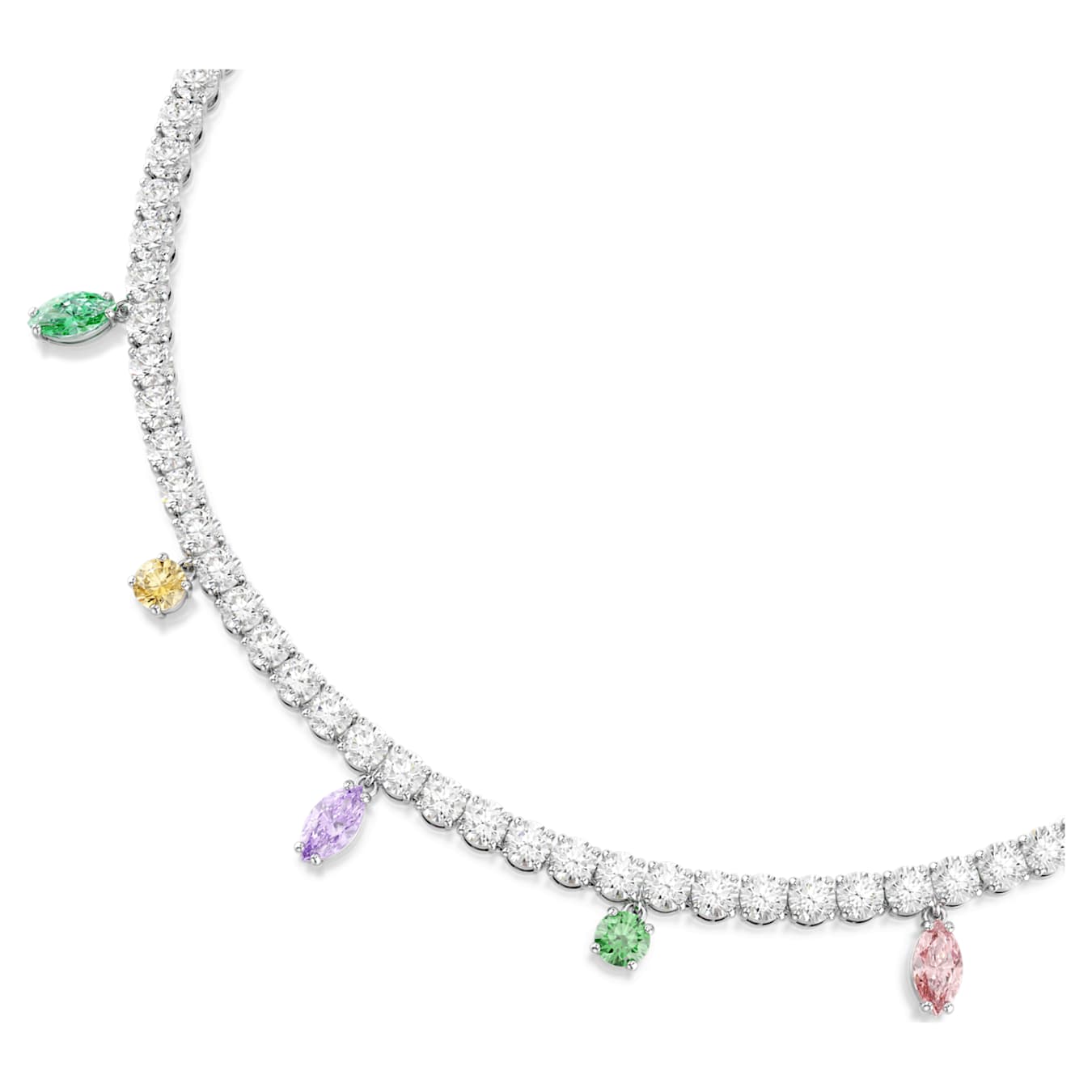 Collar Ariana Grande x Swarovski Tallas mixtas, Multicolor, Baño de rodio