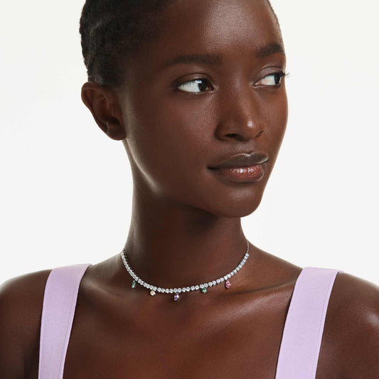 Collar Ariana Grande x Swarovski Tallas mixtas, Multicolor, Baño de rodio