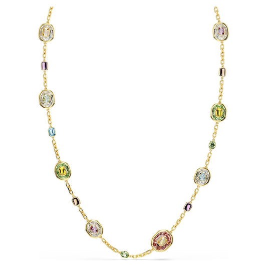 Collar Chroma Talla octogonal, Multicolor, Baño tono oro