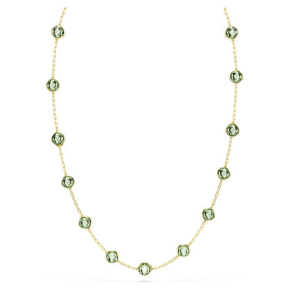 Collar Chroma Talla octogonal, Verde, Baño tono oro