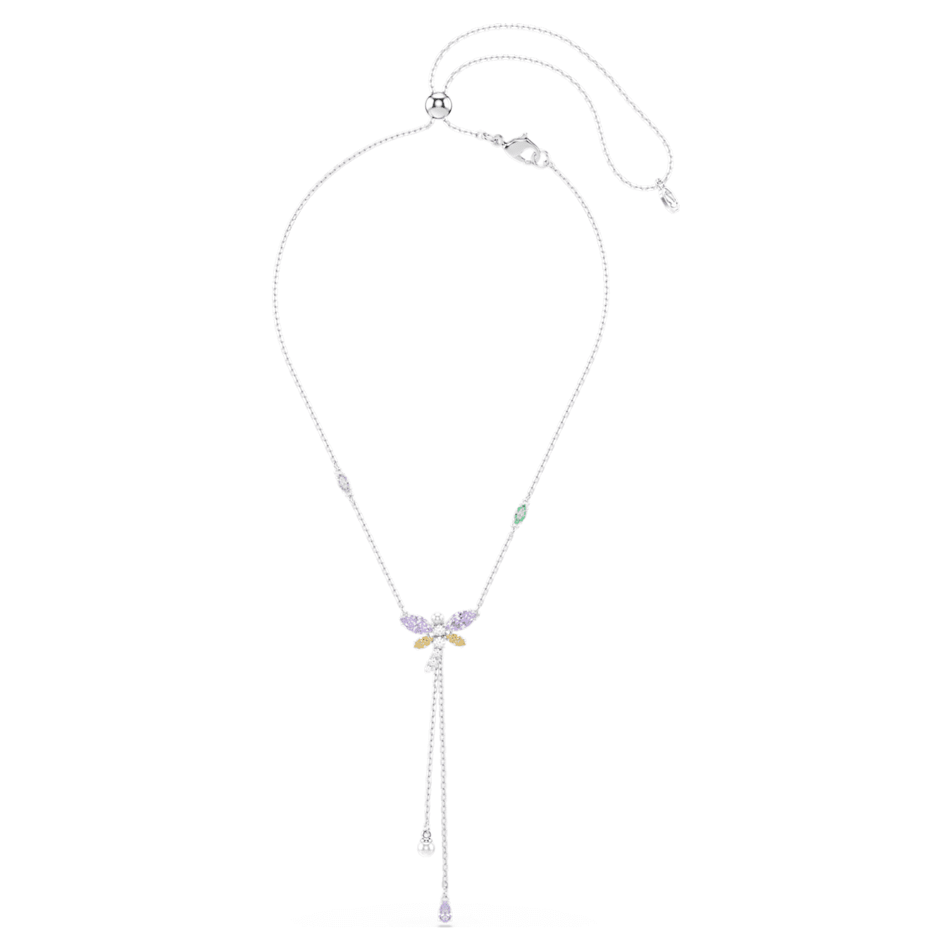 Collar en Y Ariana Grande x Swarovski Tallas mixtas, Libélula, Multicolor, Baño de rodio