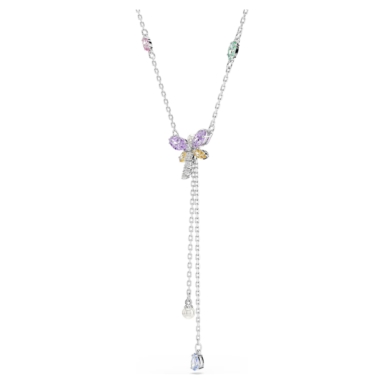 Collar en Y Ariana Grande x Swarovski Tallas mixtas, Libélula, Multicolor, Baño de rodio