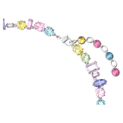 Collar Gema, Tallas mixtas, Multicolor, Baño de rodio