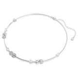 Collar Idyllia Corazón con flecha, Blanco, Baño de rodio